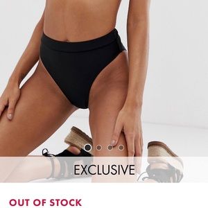 MISSGUIDED HIGH WAISTED SWIM BIKINI BOTTOM